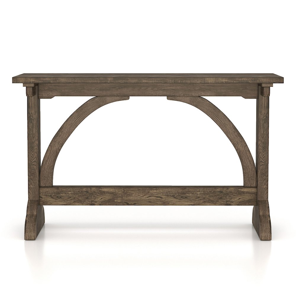 Linx Rustic Wood Rectangle Console Table in Reclaimed Oak