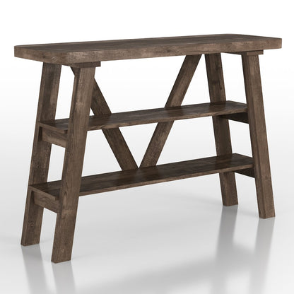 Olivia Wood 2-Shelf Console Table