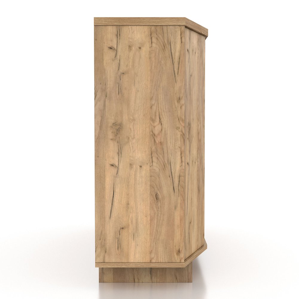 Glanz 47"W Wood Multi-Storage Buffet in Light Oak