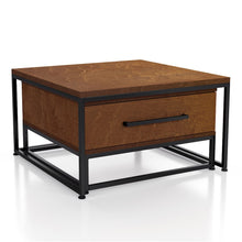 Noote Wood 2-Piece Nesting Tables Set with Drawer in Brown