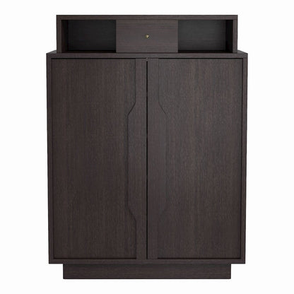 Stassie Storage Shoe Cabinet in Espresso
