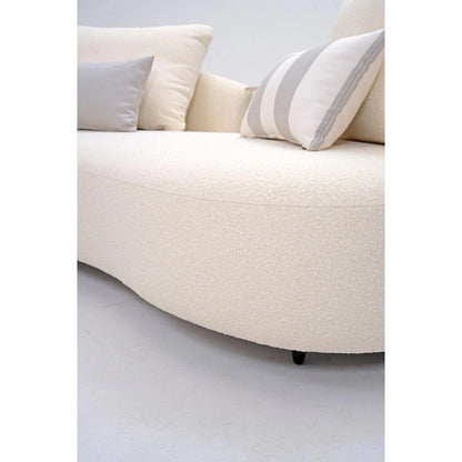 Serene Outdoor Sofa 91" – Cream Bouclé All-Weather