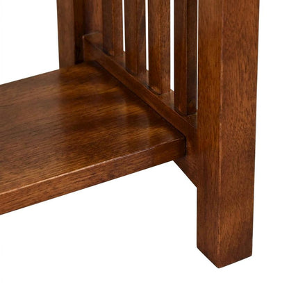 Solid Wood Mission Console Table with Drawer, Michael's Cherry