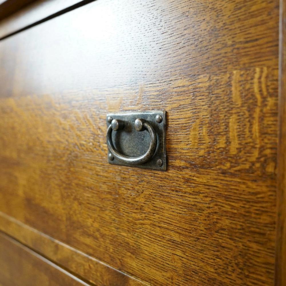 Solid Wood Lateral File Cabinet with Drawers for Home Office, Walnut
