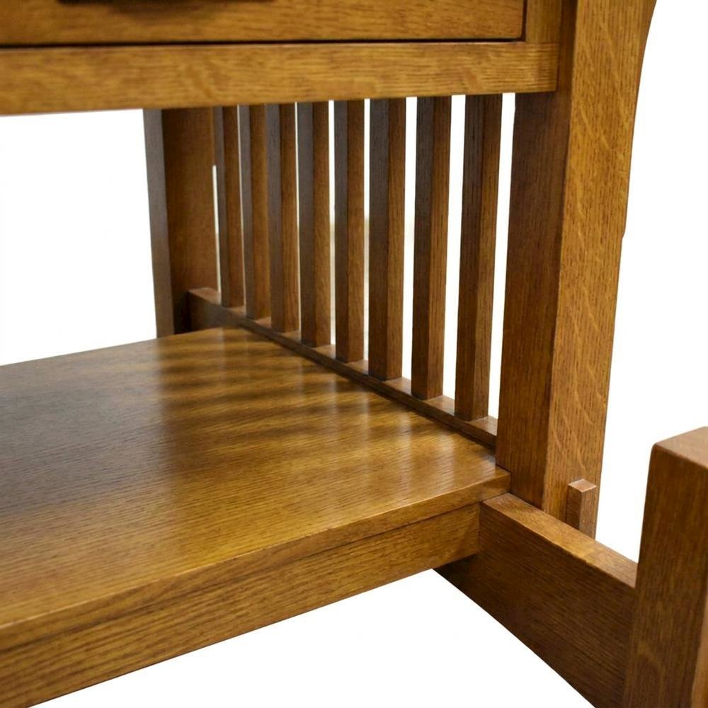 Solid Wood Mission Coffee Table with Drawers, Michael's Cherry