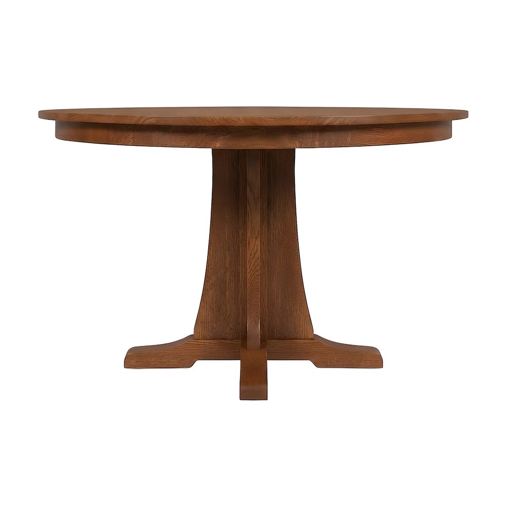 Solid Wood Round Quarter Sawn Oak Dining Table, Michael's Cherry
