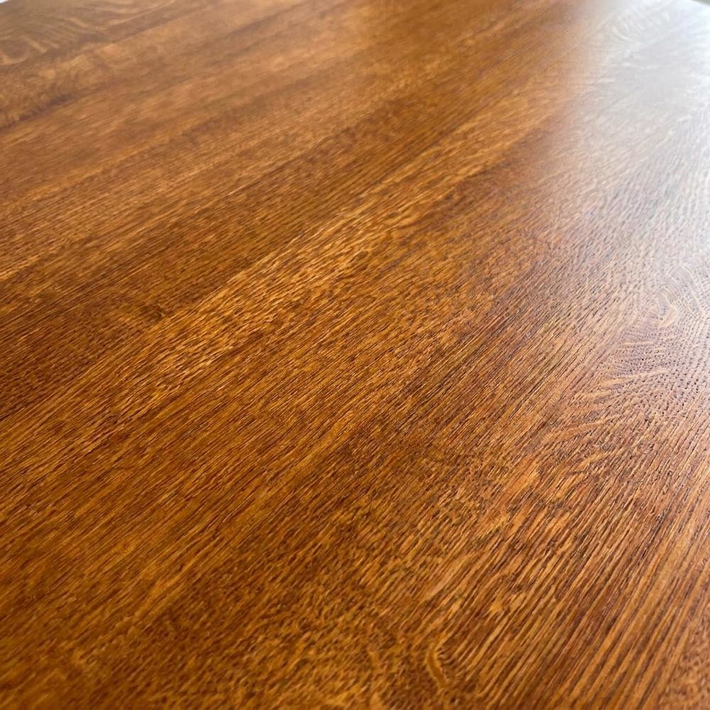 Solid Wood Round Quarter Sawn Oak Dining Table, Michael's Cherry