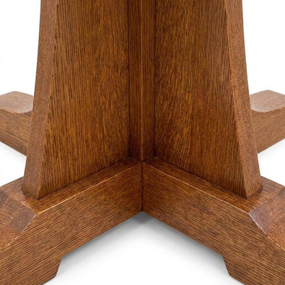 Solid Wood Round Quarter Sawn Oak Dining Table, Michael's Cherry