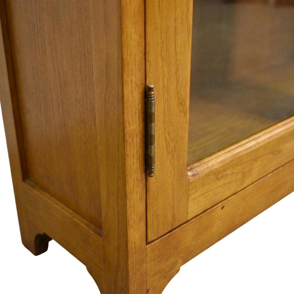Solid Wood Mission Bookcase with Doors and Shelves, Michael's Cherry