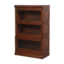 Solid Wood Barrister Bookcase, Beveled Glass Doors, Michael's Cherry