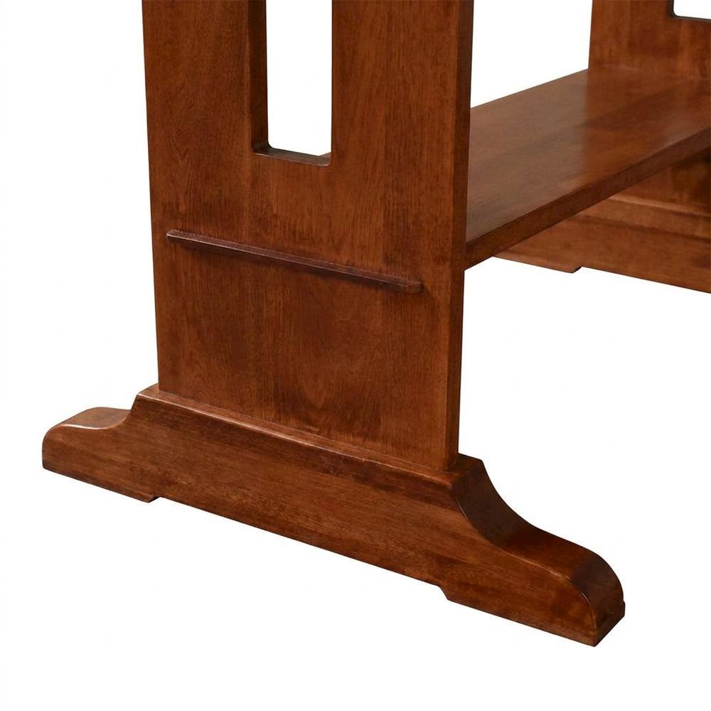 Solid Oak Drop Leaf Mission Dining Table, Michael's Cherry