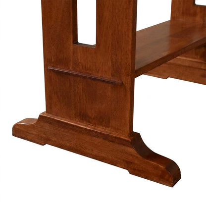 Solid Oak Drop Leaf Mission Dining Table, Michael's Cherry