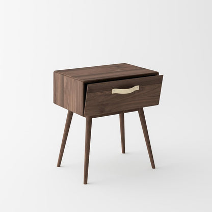 Bedroom Set - Solid Black American Walnut (Queen Bed,1 Nightstand, Dresser)