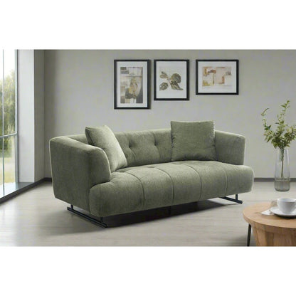 Arden Collection Modern Fabric 3-Seater Sofa - Green