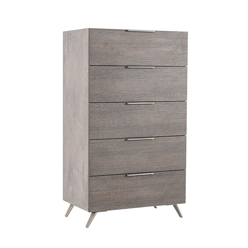 Nova Domus Bronx Italian Modern Faux Concrete & Grey Chest