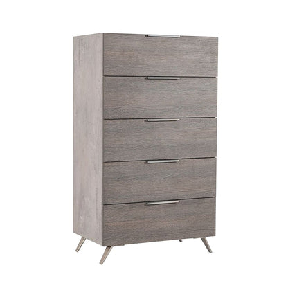 Nova Domus Bronx Italian Modern Faux Concrete & Grey Chest