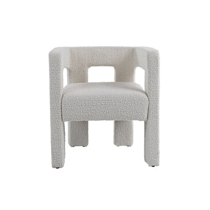 Modrest Drea - Modern White Fabric Dining Chair