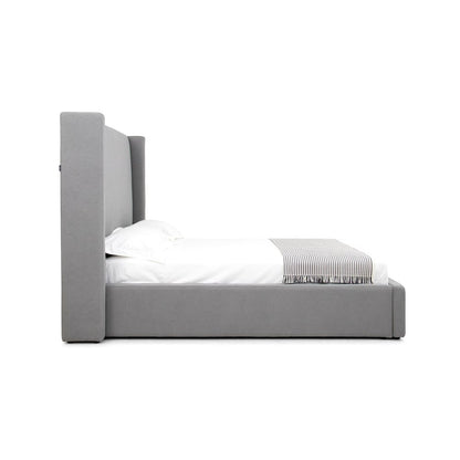 Modrest Byrne - Eastern King Modern Grey Fabric Bed