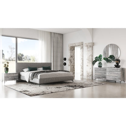 Nova Domus Aria - Eastern King Modern Grey Bed
