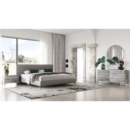 Nova Domus Aria - Italian Modern Multi Grey EK Bedroom Set
