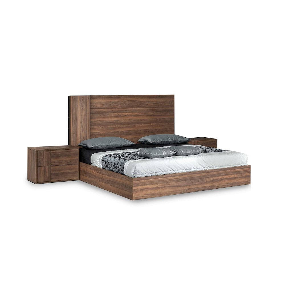 Nova Domus Asus - Eastern King Modern Walnut Bed