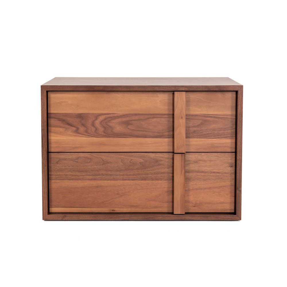 Nova Domus Berlin - Modern Walnut Nightstand