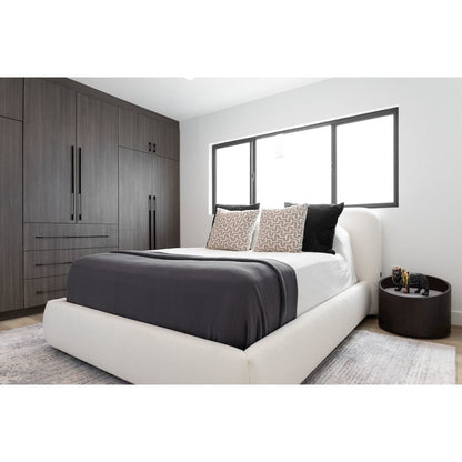 Modrest Liam - Eastern King Modern Ivory Upholstered Bed