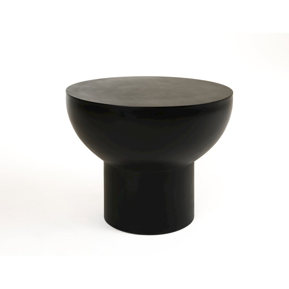 Modrest Fate - Modern Black Concrete End Table
