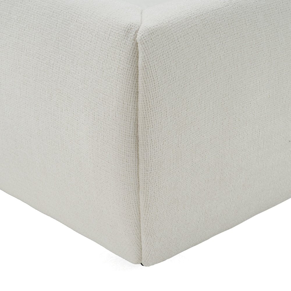 Modrest Liam - Eastern King Modern Ivory Upholstered Bed