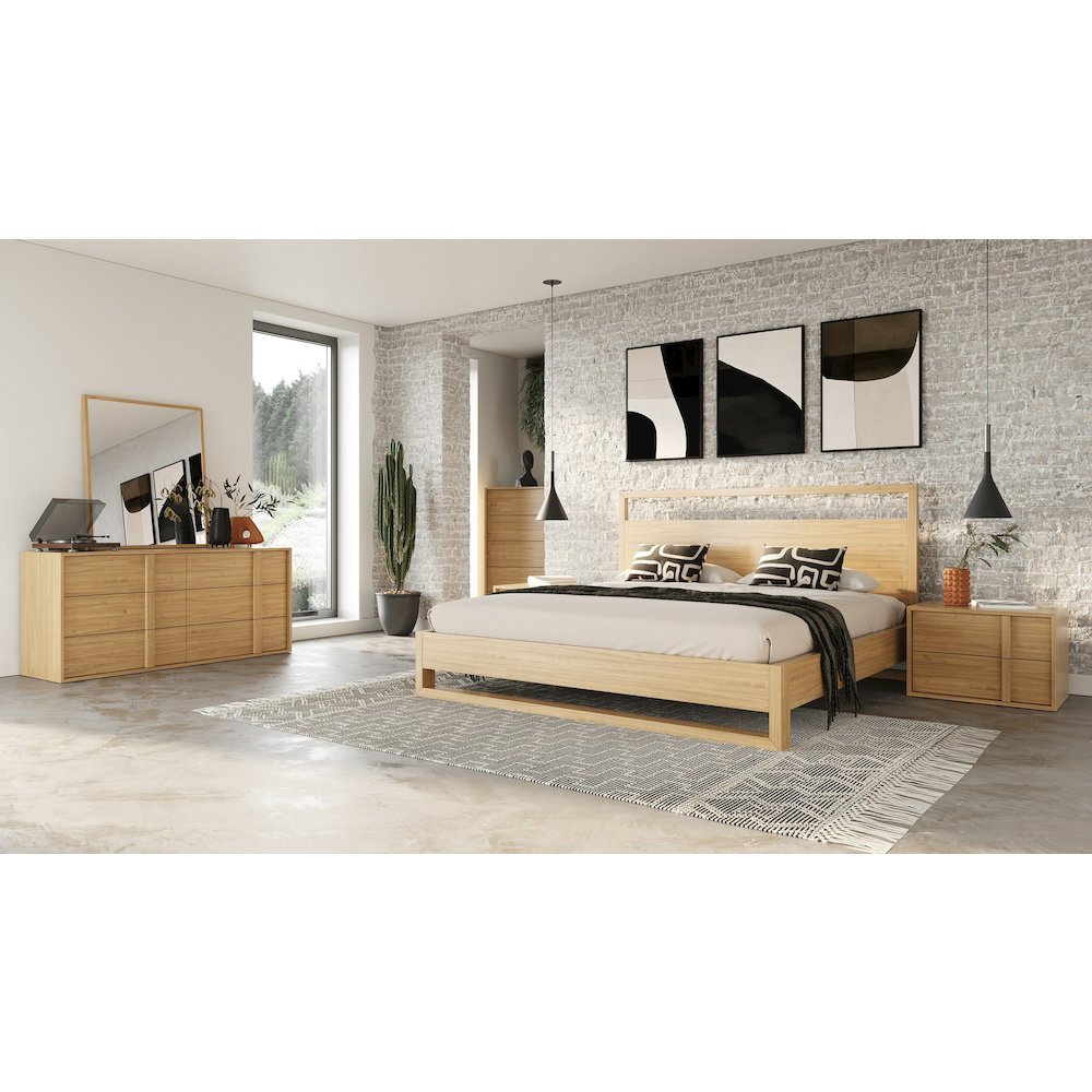 Nova Domus Berlin - Modern Natural Oak Eastern King Bed