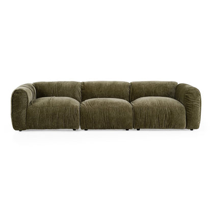 Siegal - Modern Olive Green Fabric Sofa
