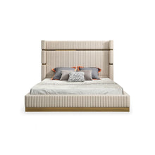 Modrest Sterling - Eastern King Modern Beige and Gold Bed