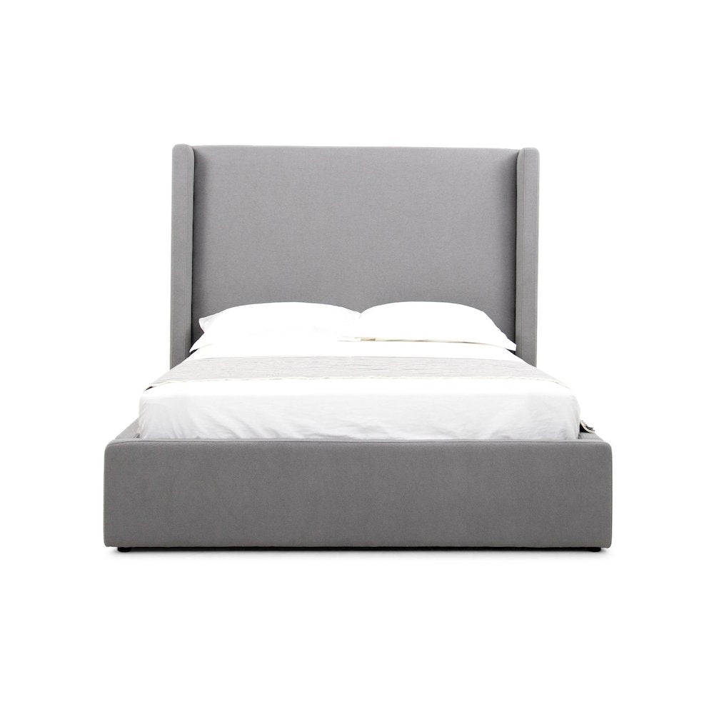 Modrest Byrne - Eastern King Modern Grey Fabric Bed