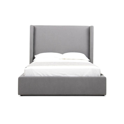 Modrest Byrne - Eastern King Modern Grey Fabric Bed