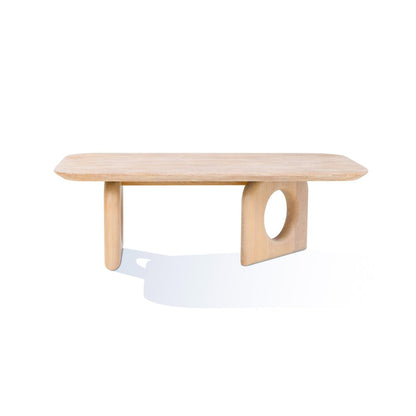 Nova Domus Osaka - Modern Faux Marble + Natural Ash Coffee Table