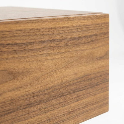 Walnut Nightstand with Contemporary Led Lighting for Bedroom
