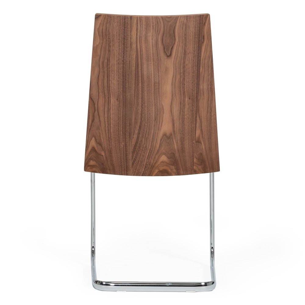 Morgan - Modern White and Walnut Dining Chair (Set of 2)