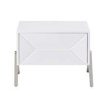 Candid Modern White Nightstand