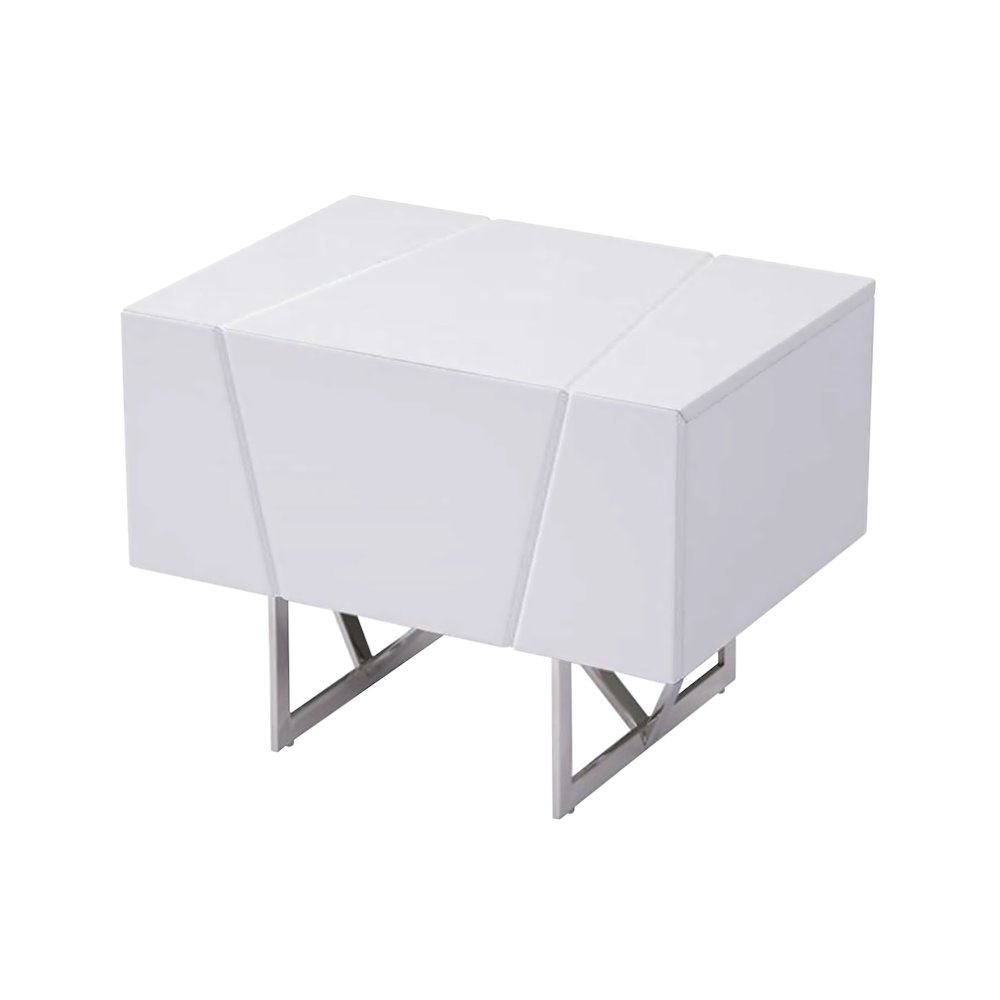 Modrest Chrysler Modern White Nightstand