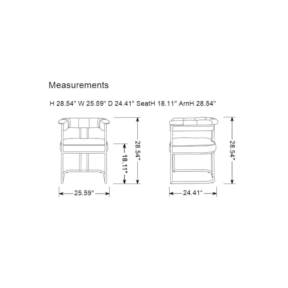 Modrest Bavaria - Modern Dining Chair