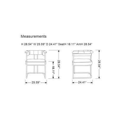 Modrest Bavaria - Modern Dining Chair