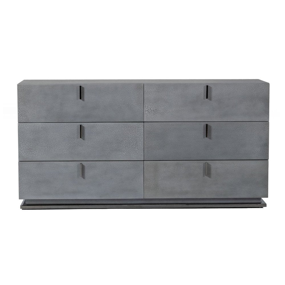 Modrest Buckley - Modern Grey Crackle Dresser