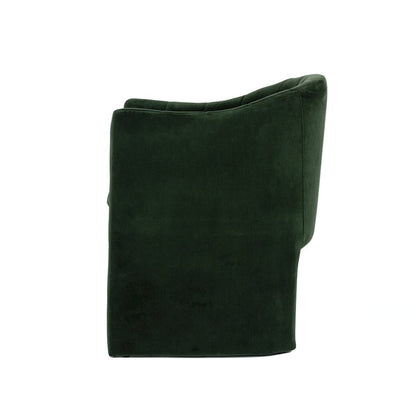 Modrest Danube - Modern Jade Green Fabric Dining Chair