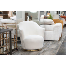Vera - Modern Sherpa Swivel Accent Chair