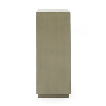 Modrest Nixa - Modern Wide Birch + Brushed Bronze Chest