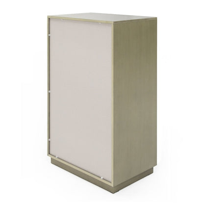 Modrest Nixa - Modern Wide Birch + Brushed Bronze Chest