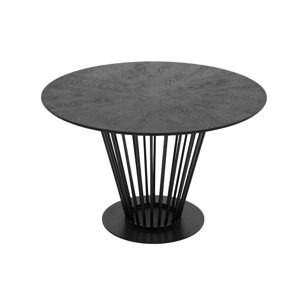 Modrest Conroy - Modern Black Round Dining Table