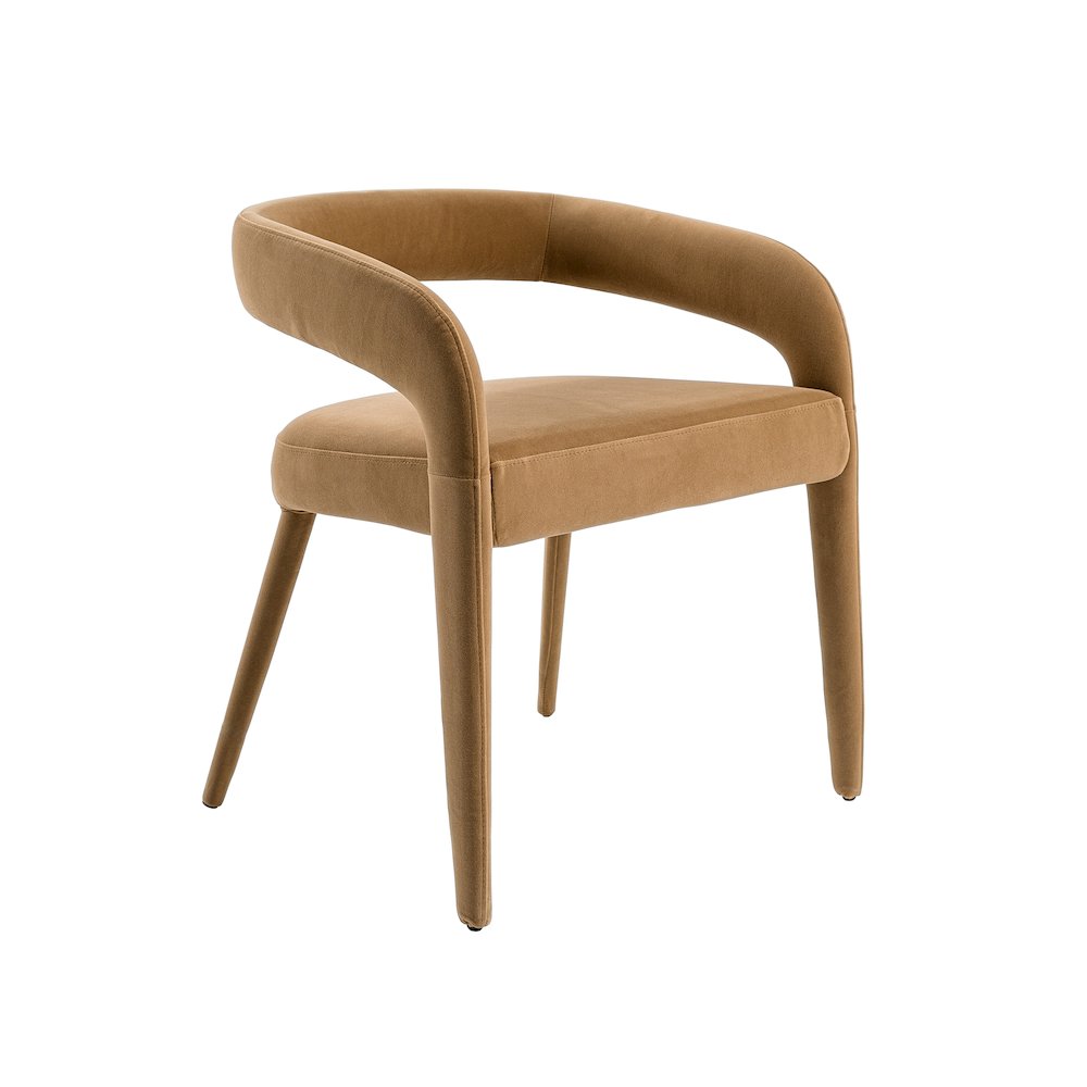 Modrest Mundra - Modern Tan Fabric Dining Chair