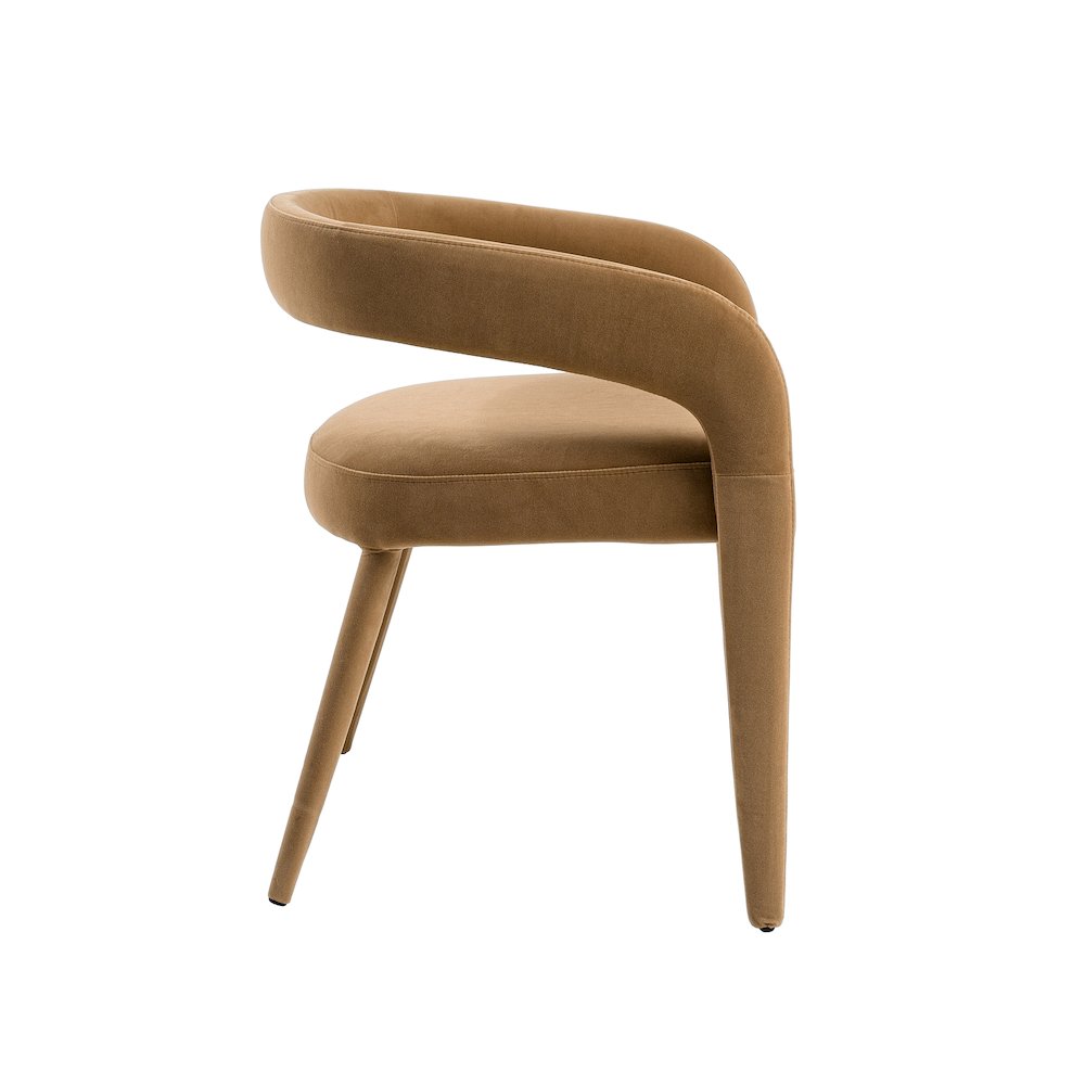 Modrest Mundra - Modern Tan Fabric Dining Chair