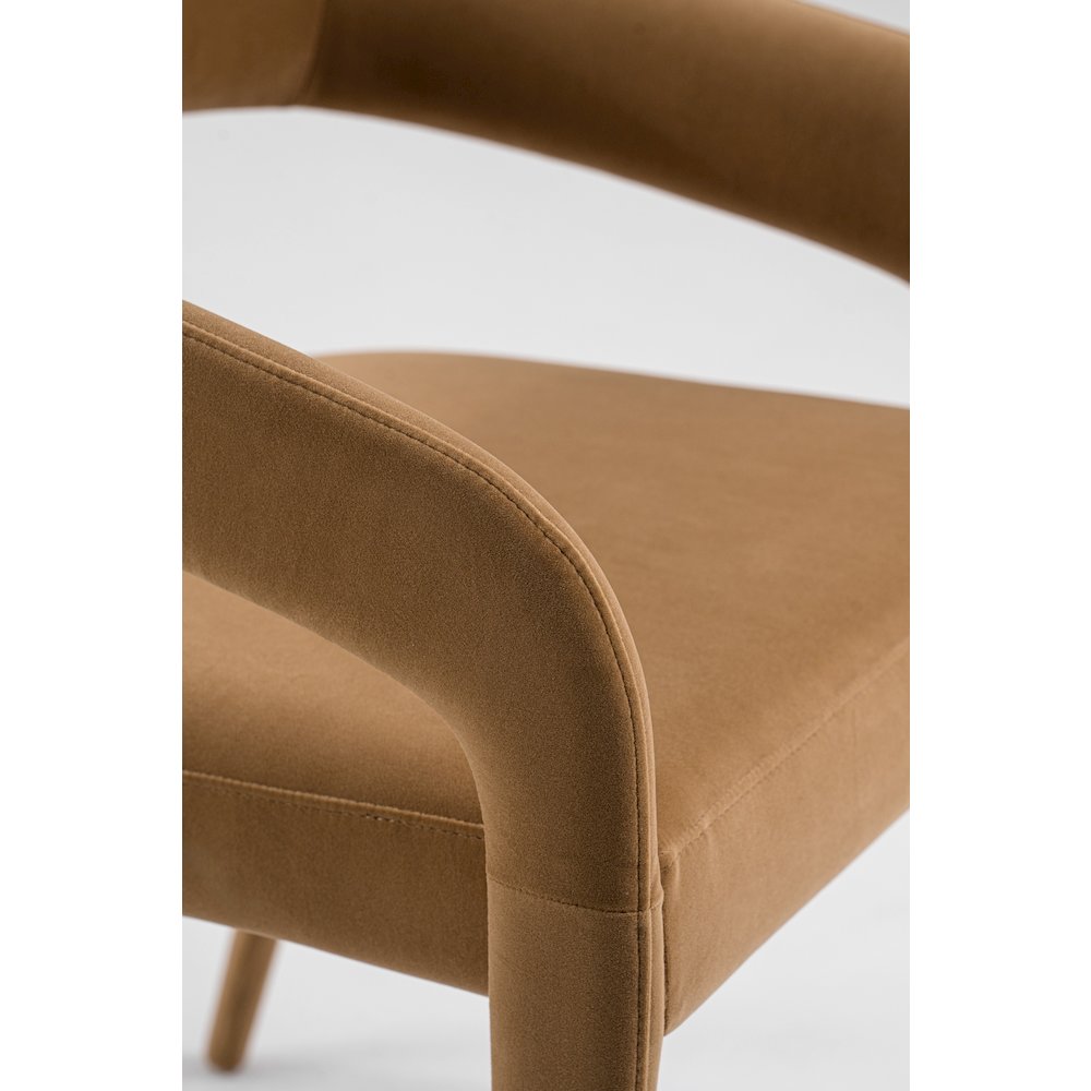 Modrest Mundra - Modern Tan Fabric Dining Chair